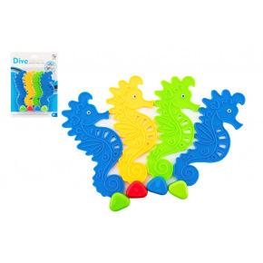 Teddies Zábavní koníčci 4ks pro potápění plast 15cm na kartě