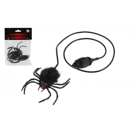 Teddies Pavouk skákající plyš/plast 7cm v sáčku 14x19x3cm