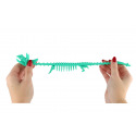 Teddies Hračka antistresová kostra dinosaura natahovací silikon 22cm 6 barev