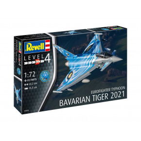 Revell Plastic ModelKit samolot 03818 - Eurofighter Typhoon "Bavarian Tiger 2021" (1:72)