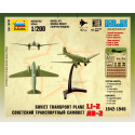 Zvezda Wargames (WWII) letadlo 6140 - LI-2 Soviet Transport Plane (1:200)
