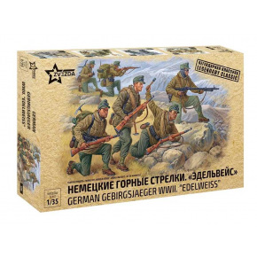 Zvezda Model Kit figurky 3599 - German Gebirgsjäger (re-release) (1:35)