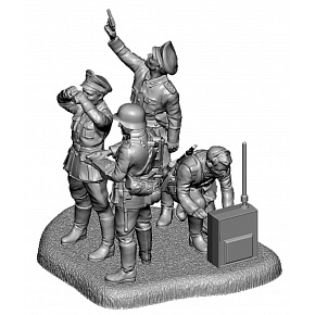 Zvezda Figurki Zvezda Wargames (II wojna światowa) 6133 - Niemiecki sztab (1:72)