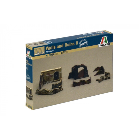 Italeri Model Kit doplňky 6090 - WALLS AND RUINS II (1:72)