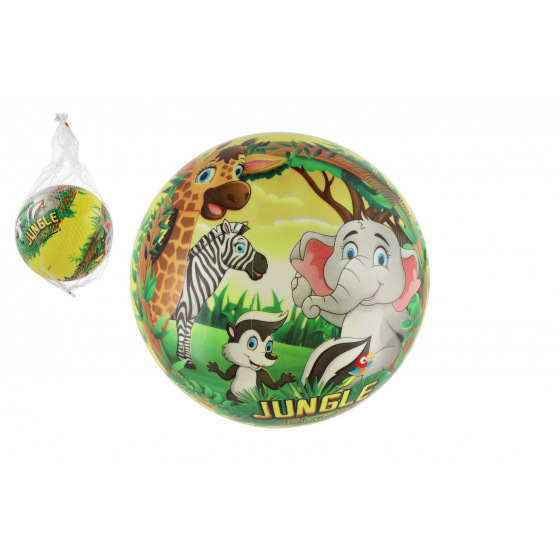 Míč Safari nafouknutý 23cm v síťce