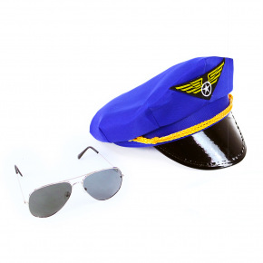 Rappa Zestaw czapka pilotka z goglami dla dorosłych