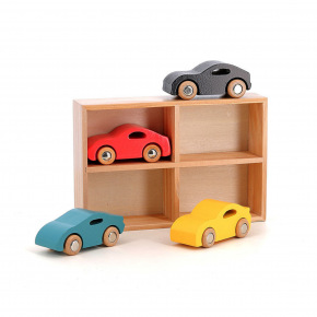 Rappa Vilac Set von 4 Holzautos Super Vilacity Rappa Vilac Set von 4 Holzautos Super Vilacity