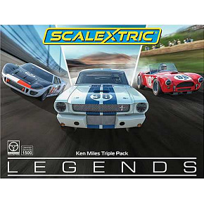 Scalextric Autíčka GT SCALEXTRIC C4619A - Ken Miles Triple Pack (1:32) Scalextric Autíčka GT SCALEXTRIC C4619A - Ken Miles Triple Pack (1:32)