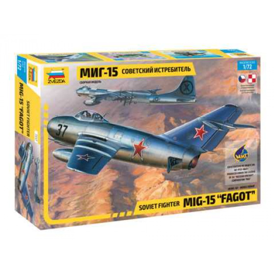 Zvezda Model Kit letadlo 7317 - MIG-15 "Fagot" (1:72)