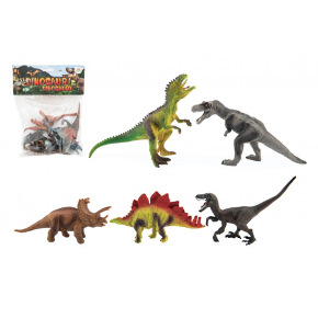 Teddies Dinozaur plastikowe 15-18cm 5 szt. w woreczku