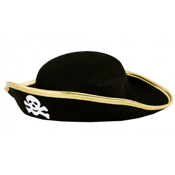 Rappa Detský klobúk pirát s lebkou