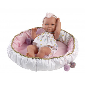Rappa Llorens 73806 NEW BORN HOLČIČKA realistická panenka miminko s celovinylovým tělem 40 cm