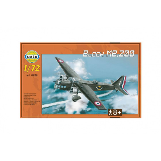 Směr Model Bloch MB.200 31,2x22,3cm in einer Schachtel 35x22x5cm