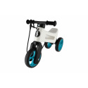 Funny Wheels Teddies Odrážedlo FUNNY WHEELS Rider SuperSport bílé/tyrkys 2v1+popruh,výš.sedla28/30cm nos.25kg