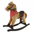 Mac Toys Hnědý houpací kůň s šátkem, zvukem a hýbající pusou