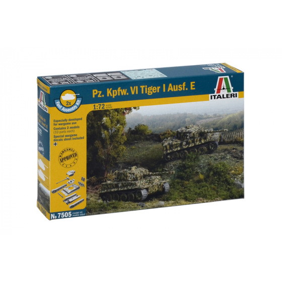 Italeri Czołgi szybkiego montażu 7505 - Pz.KPFW.VI TIGER I Ausf.E (1:72)