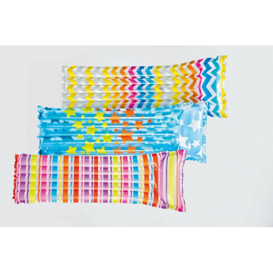 Intex Lehátko nafukovací 183x69cm asst 3 druhy