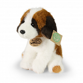 Rappa Plyšový pes bernardýn 20 cm ECO-FRIENDLY PLUSH WORLD