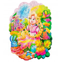 Puzzler DŘEVĚNÉ BAREVNÉ PUZZLE - Amelia Princess of Magic