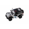 Teddies Auto Kinsmart Jeep Wrangler Policie 2018 kov/plast 12cm 2 barvy na zpětné natažení