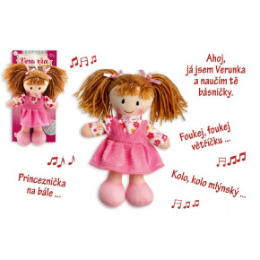 Teddies Verunka szmaciana lalka pluszowa 20cm Czeski mówiący na karcie