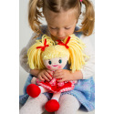 Teddies Puppe Lucinka Stoffpuppe Plüsch 30 cm singend auf Tschechisch auf Karte