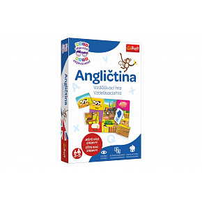 Trefl Malý objevitel Angličtina pro předškoláky společenská naučná hra v krabici 19x29x4cm Trefl Malý objevitel Angličtina pro předškoláky společenská naučná hra v krabici 19x29x4cm
