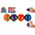 Teddies Gyroball/Míček mačkací točící antistresový 6x6,5cm 4 barvy v krabičce