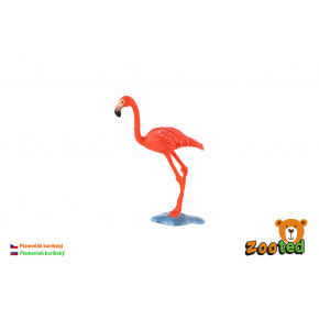 ZOOted Flamingo Karaiby zooted plastikowy 9cm w torbie