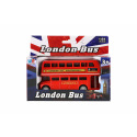 Teddies Bus "London" roter Doppeldecker Metall/Kunststoff 12cm mit Rückzug in Schachtel 17x13,5x6cm