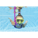 Bestway Šnorchlovací set LIL FLAPPER- ploutve, brýle, šnorchl - mix 2 barvy (růžová/modrá)