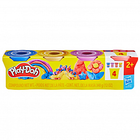 HASBRO - Play-Doh 4ks kelímků metalické barvy HASBRO - Play-Doh 4ks kelímků metalické barvy