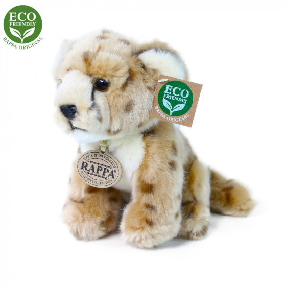 Rappa Plüsch-Gepard sitzend 18 cm ECO-FRIENDLY