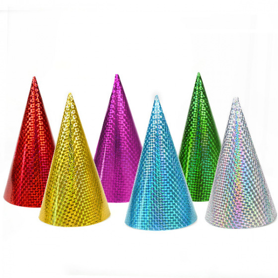 Arpex Klobouček papírový holografický 23 cm