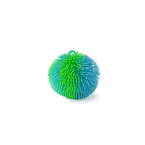Mac Toys SPORTO Tęczowa kula z frędzlami i światełkiem - zielono-niebieska