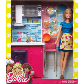 Mattel Barbie Lalka i meble ASST DVX51