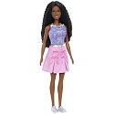 Mattel Barbie STYLE PANENKA PRO SNADNÉ OBLÉKÁNÍ ČERNOVLÁSKA