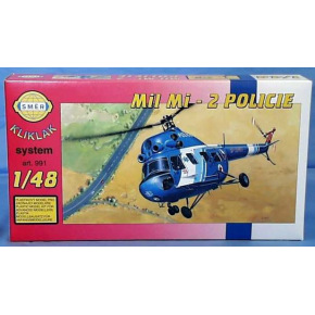 Směr Smer plastové modely Vrtuľník Mi 2 - Polícia 1:48