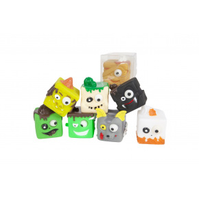 Teddies Kostka příšera antistresová mačkací silikon 5x5cm mix druhů