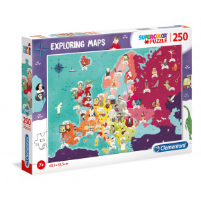 Clementoni Puzzle 250 dielikov Mapa - Európa: osobnosti