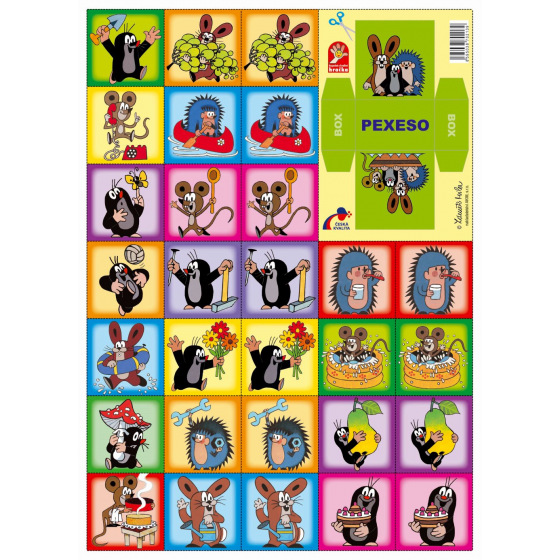 Akim Giochi Preziosi Pexeso vystřihovací - Krtek 1