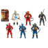 Teddies Ninja-Figur Plastik 10cm mit Zubehör, verschiedene Arten auf Karte 15,5x25,5x4cm