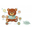 Teddies Medvěd Vojtík pohádkový česky mluvící plyš 22x23cm na baterie v krabici 12m+