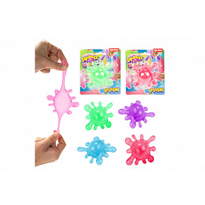 Teddies Kaňka hmota natahovací antistresová silikonová 4 barvy na kartě 13x15cm Teddies Kaňka hmota natahovací antistresová silikonová 4 barvy na kartě 13x15cm