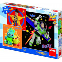 Dino Puzzle Toy Story 4 18x18cm 3x55 Teile in Schachtel 27x19x3,5cm