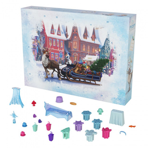 Mattel FROZEN ADVENTNÍ KALENDÁŘ S MALÝMI PANENKAMI 2024