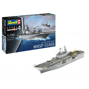 Revell ModelSet loď 65178 - Assault Carrier USS WASP CLASS (1:700)