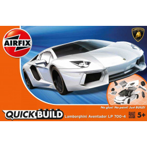 Airfix Quick Build auto J6019 - Lamborghini Aventador - bílá