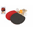 Teddies Sada stolný tenis/ping pong rakety drevené 2ks + loptičky 3ks v blistri 19x30cm