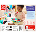 Hape Boombox rádio s mikrofonem Pixelz - se světelnými a zvukovými efekty